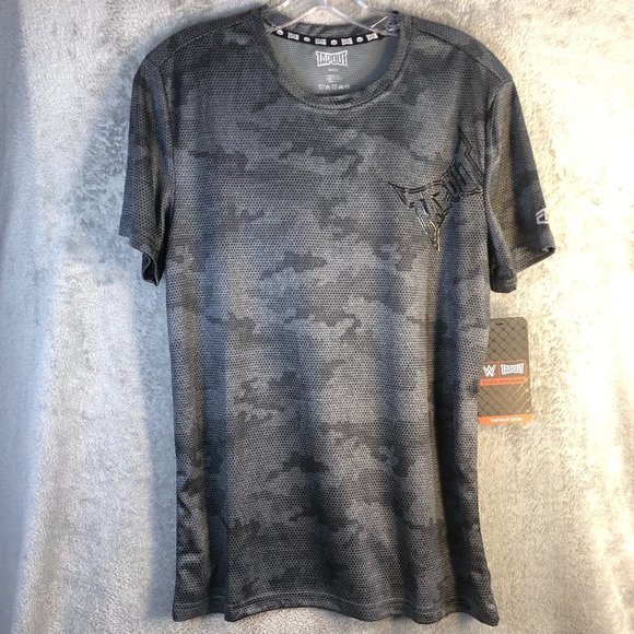 TAPOUT Shirt Men's Small Wrestling Black Logo MMA WWE TPM216B Moisture Wicking - Picture 1 of 10